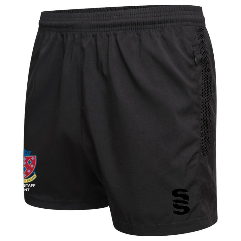 STOCKPORT SCHOOL PE Staff Performance Gym Short : Black
