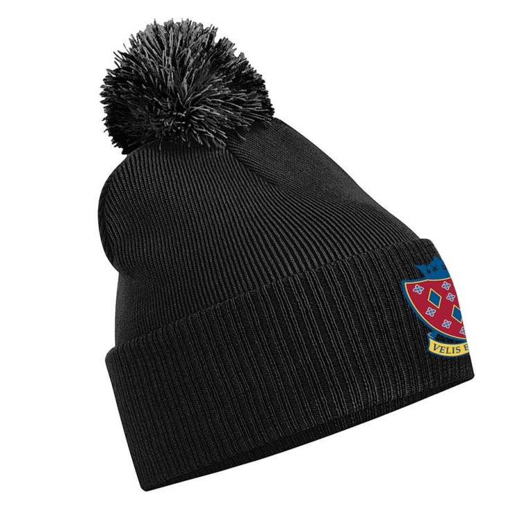 STOCKPORT SCHOOL PE Staff Snowstar Beanie - Black/Grey