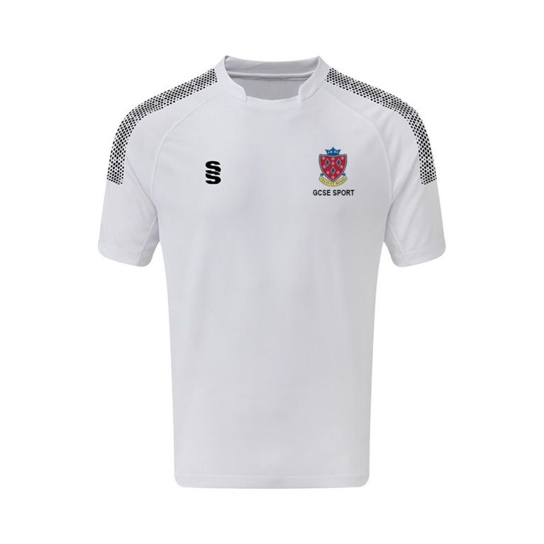 STOCKPORT School GCSE Sport Games Shirt: White