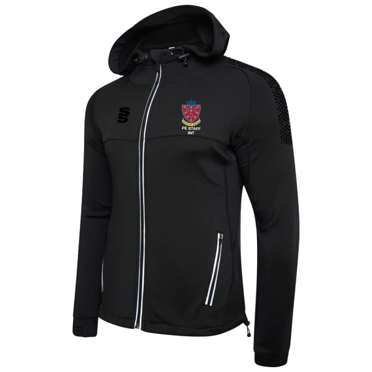 STOCKPORT SCHOOL PE Staff Dual Full Zip Hoody : Black