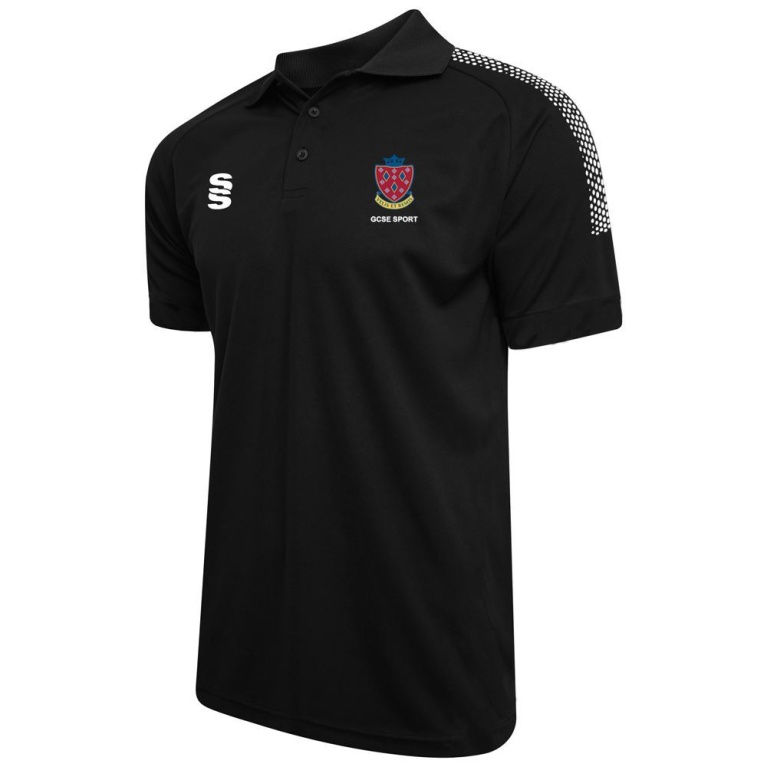 STOCKPORT School GCSE Sport Polo: Black