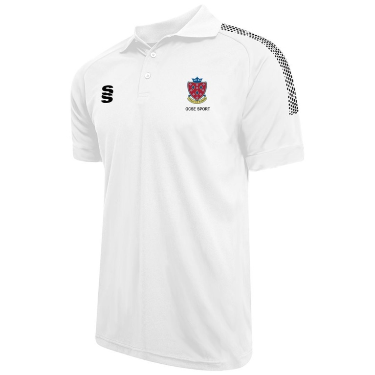 STOCKPORT School GCSE Sport Polo: White