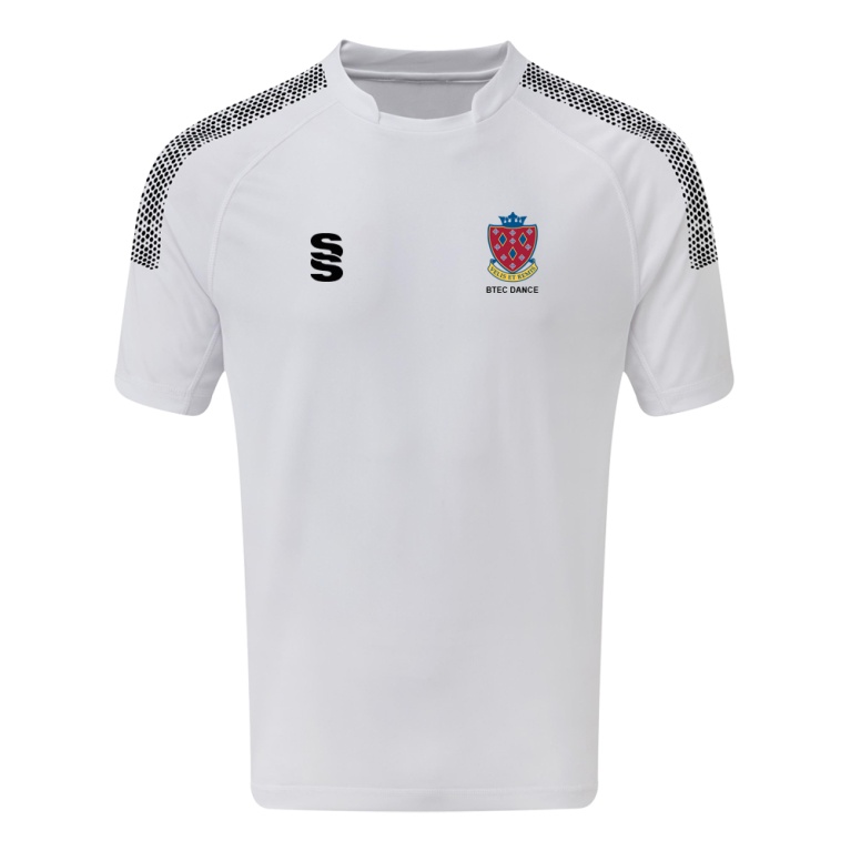STOCKPORT SCHOOL BTEC Dance Games Shirt: White