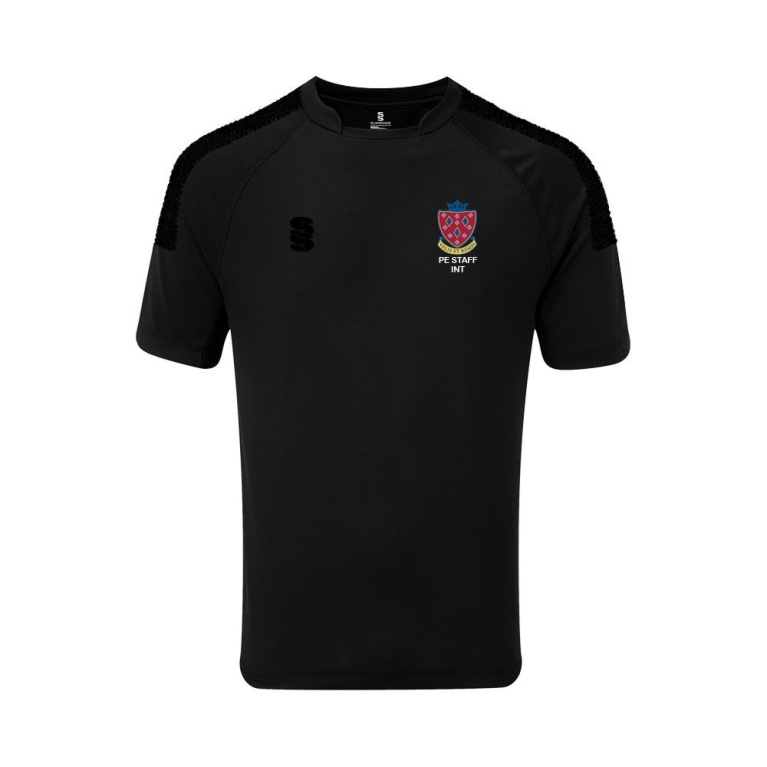 STOCKPORT SCHOOL PE Staff - Men's Dual Games Shirt : Black